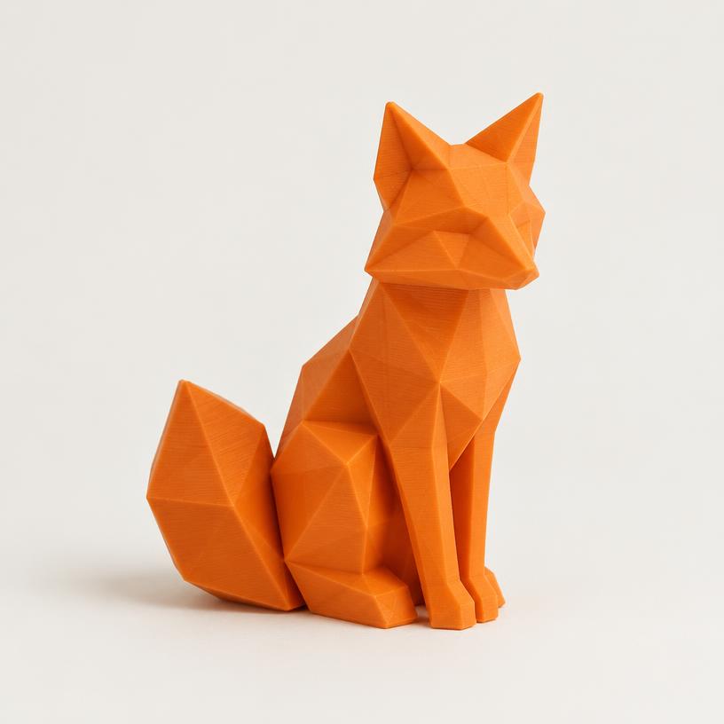Cáo Low‑poly